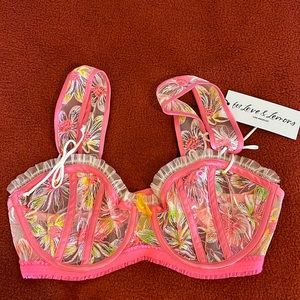 Electric Fields Embroidery Underwire Bra